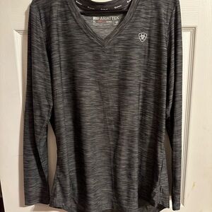 Ariat Women’s  Heather Gray Long Sleeve Shirt